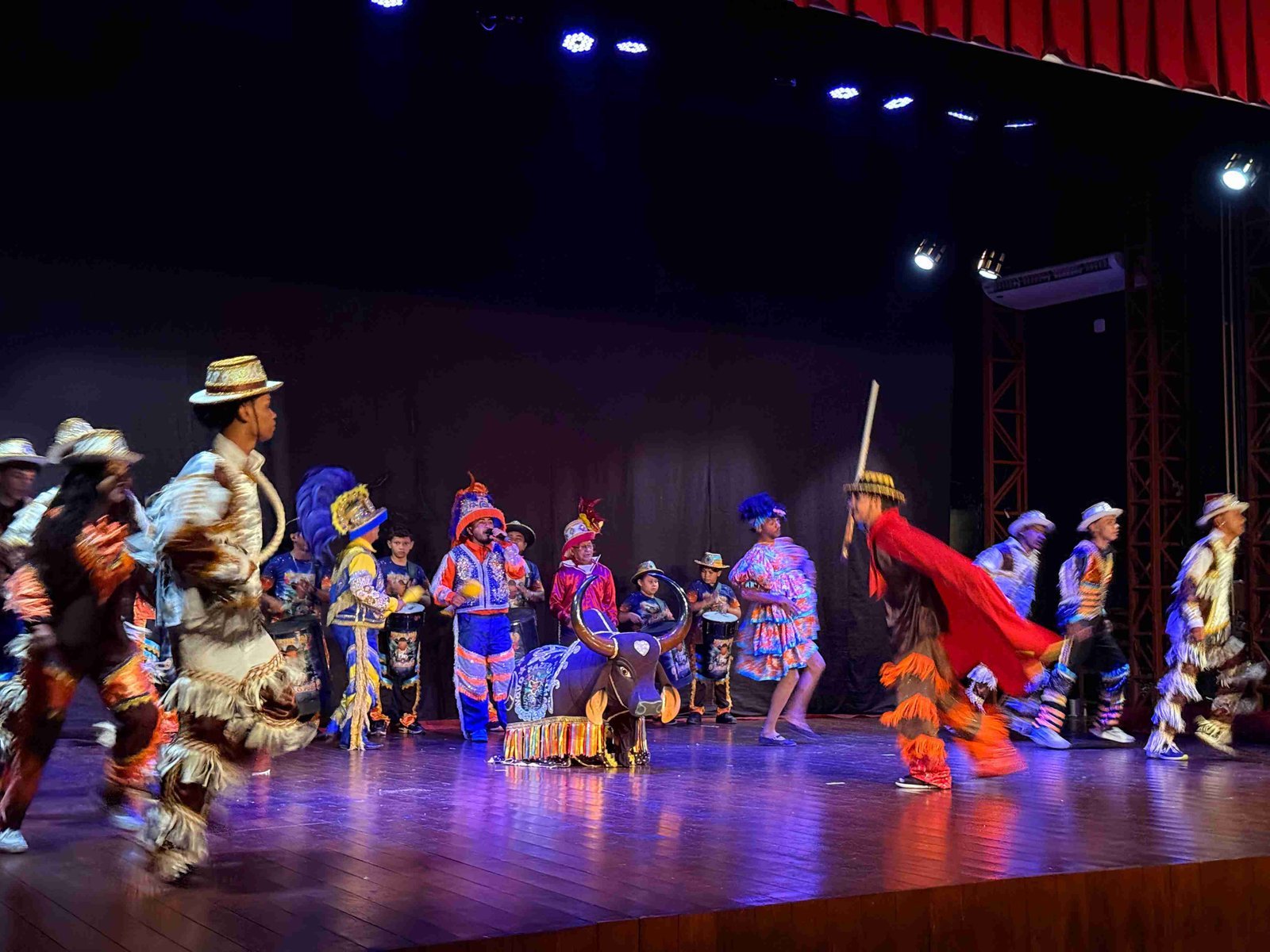 Participante sÃªnior sorrindo com chapÃ©u decorado e maracÃ¡