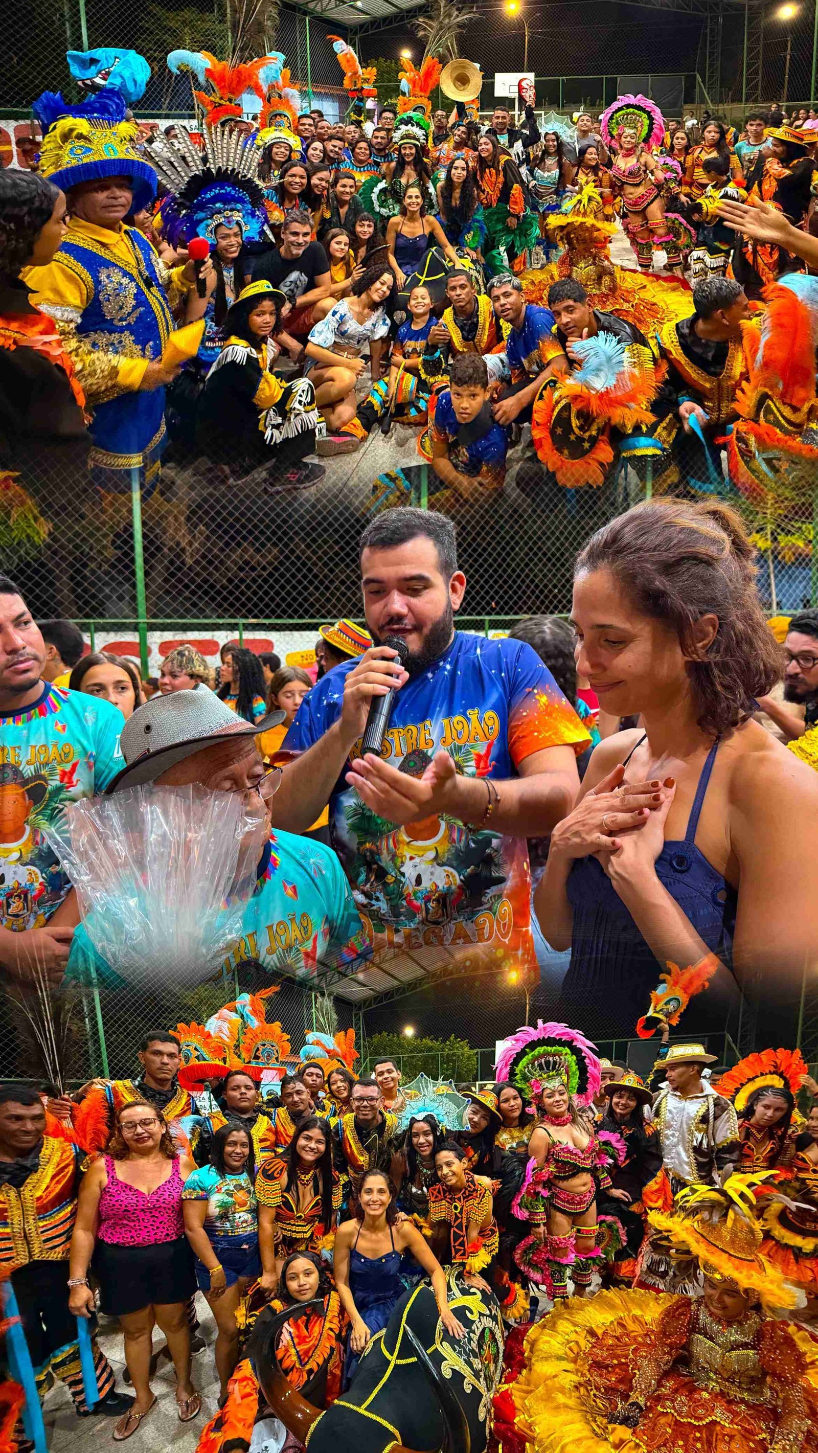 Visita de Camila Pitanga ao Boi Novo Fazendinha